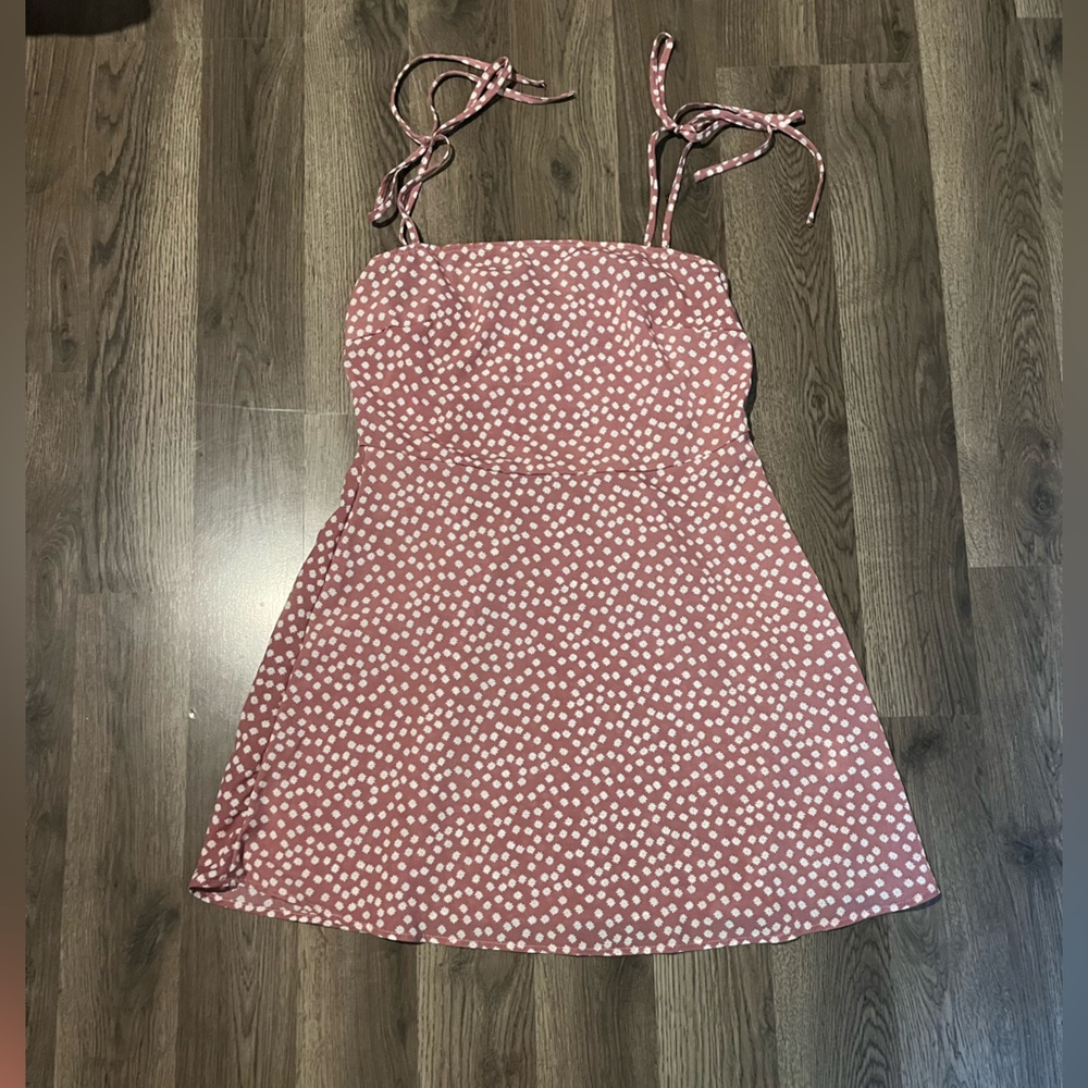 Pink floral print SHEIN dress